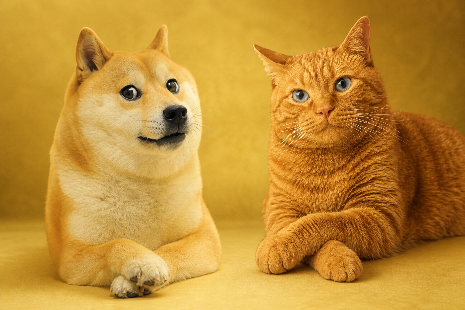 Doge pose and Solya pose